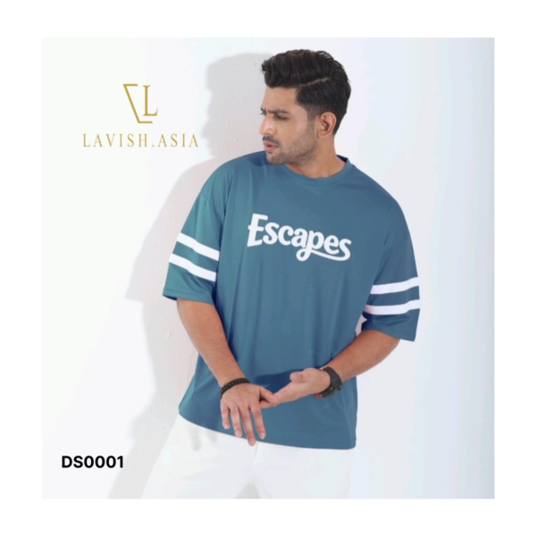 Escapes Chinese Imported Premium Fabrics Drop Shoulder T-Shirt