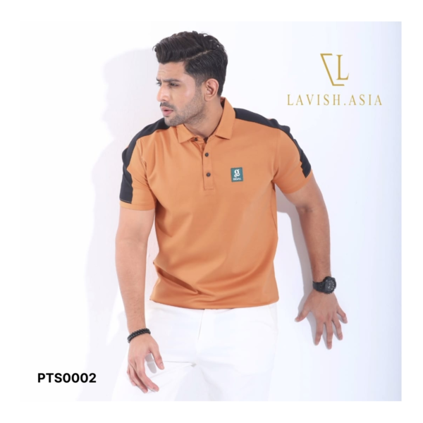 Solid Chinese Imported Premium Fabrics Polo T-Shirt - Image 2